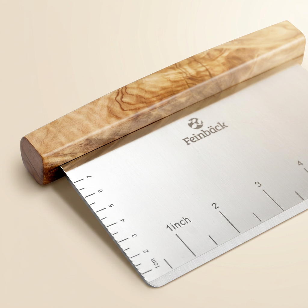 Olive Wood Bench Scraper and Dough Scraper