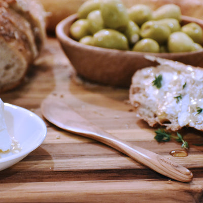 Olive Wood Butter Knife and Spreader