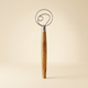 Danish Dough Whisk with Olive Wood Handle
